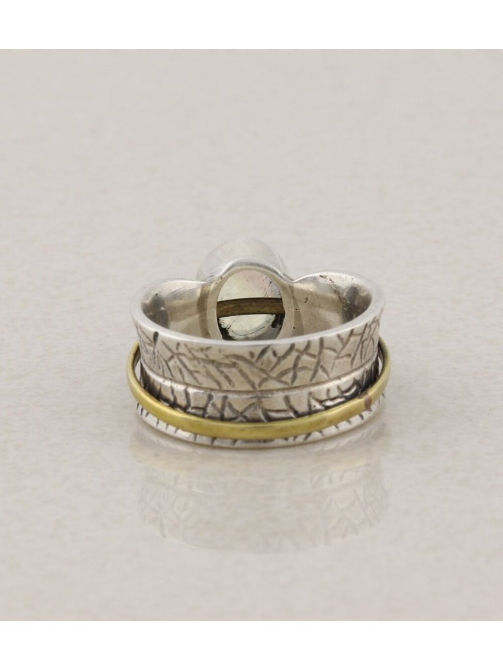 Sterling Silver Rainbow Moonstone Ring Size 5 Woman Teen Child Pinky - Picture 5 of 7